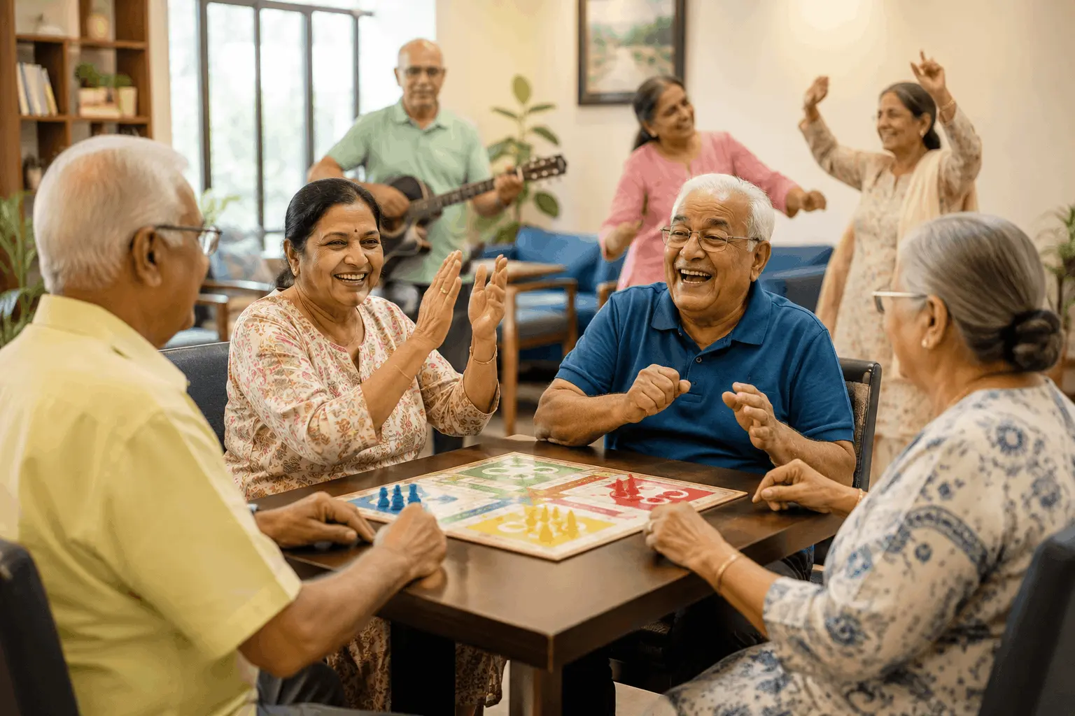 Senior group activities and games