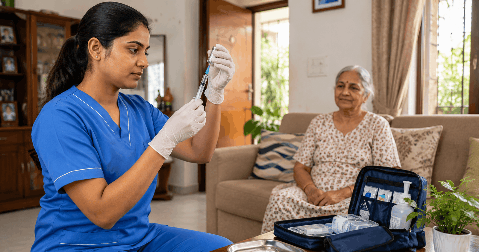Home injection service by trained nurse - Quality Nursing Services Delhi